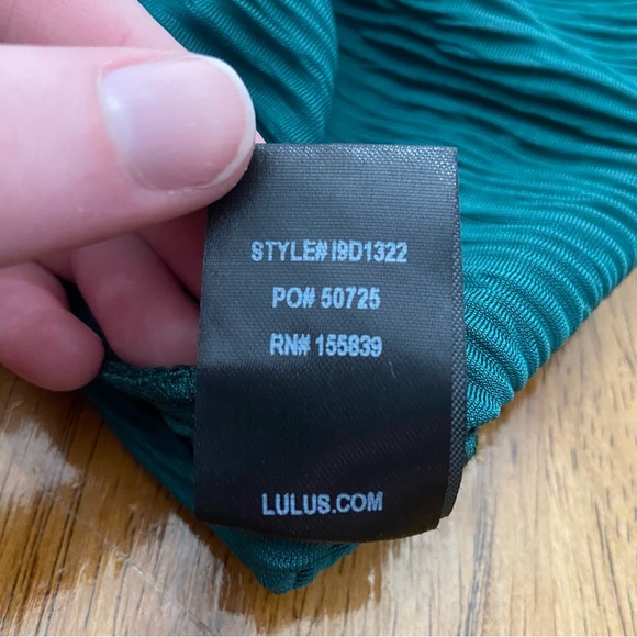 Lulus Crushing On You Emerald Green Velvet Off-the-Shoulder Mini Dress L - Picture 15 of 15
